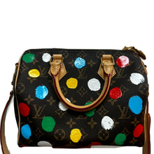 Load image into Gallery viewer, Louis Vuitton Yayoi Kusama Brown Monogram and Multicolor Infinity Dot Speedy Bandoulière 25 Gold Hardware, 2023