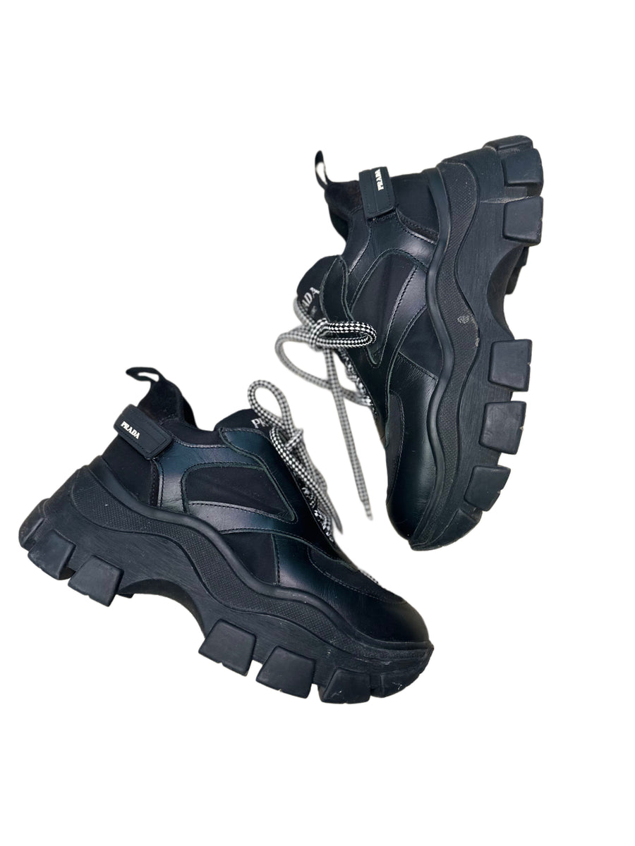 Prada Black Nevada Sneaker Boot – thankunext.us display picture 2
