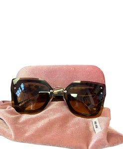 Miu Miu Animal Print Sunglasses