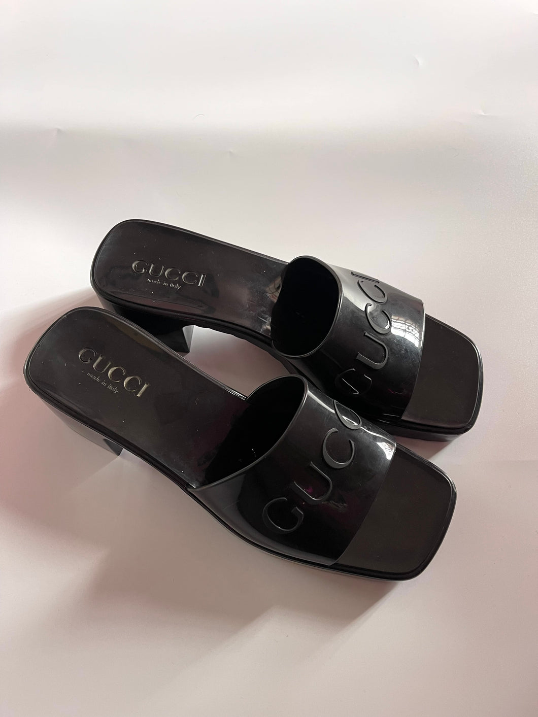 Gucci Jelly Black Shoes