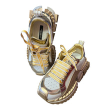 Load image into Gallery viewer, Dolce &amp; Gabbana Gold platform sneakers
