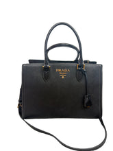 Load image into Gallery viewer, Prada Black Saffiano Lux Leather Handbag
