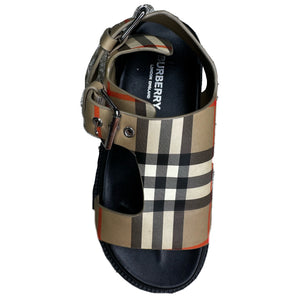 Burberry Kids Unisex Vintage Check Leather Sandals