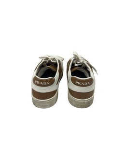 Prada brown leather sneakers ￼