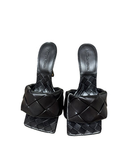 Bottega Veneta Black Lido Mules