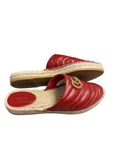 Gucci Red Espadrilles