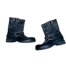 Load image into Gallery viewer, Jimmy Choo Black Leather Moto Boots
