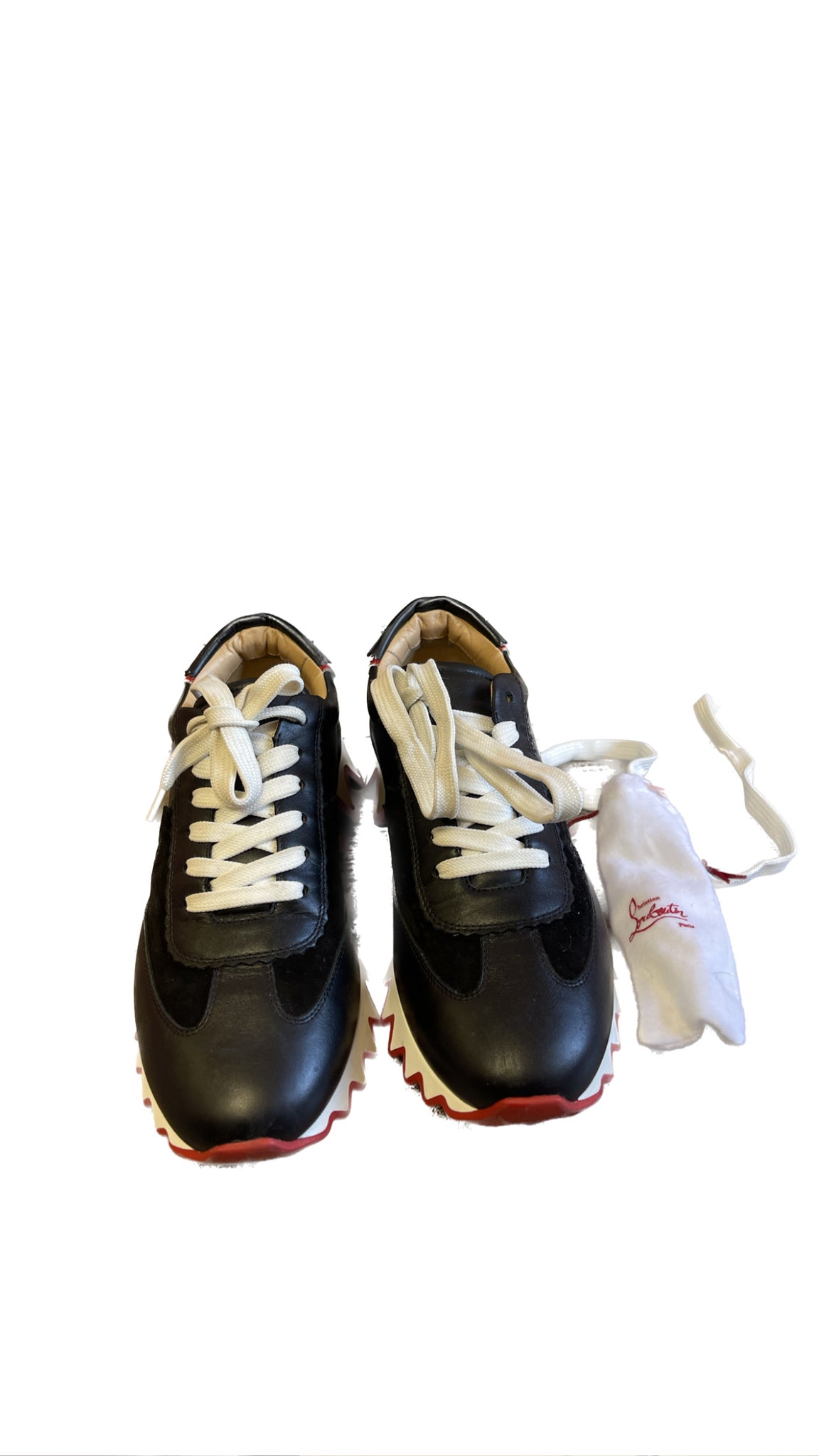 Christian Louboutin, Loubishark donna black sneakers