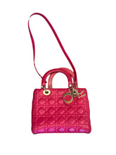 Load image into Gallery viewer, Christian Dior Lady Dior Medium Pink Fuschia Pink
