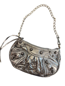Balenciaga Le Carole small silver bag