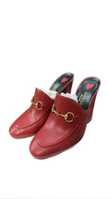Load image into Gallery viewer, Gucci Red Heels Mules
