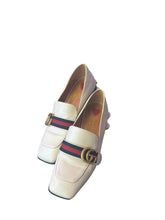 Load image into Gallery viewer, Gucci ivory leather Peyton loafer
