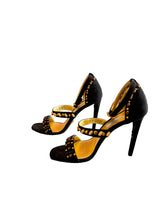 Load image into Gallery viewer, Prada Calzature Donna Black/Gold Heels
