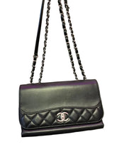 Load image into Gallery viewer, Chanel Black Matelasse Lambskin Chain Shoulder Bag Ladies
