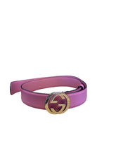 Load image into Gallery viewer, Gucci Pink Belt Interlocking GG
