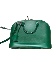 Louis Vuitton Alma PM Epi Leather Green Bag