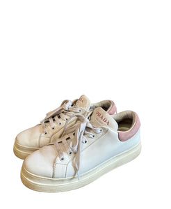 Prada White/ Pink Sneakers