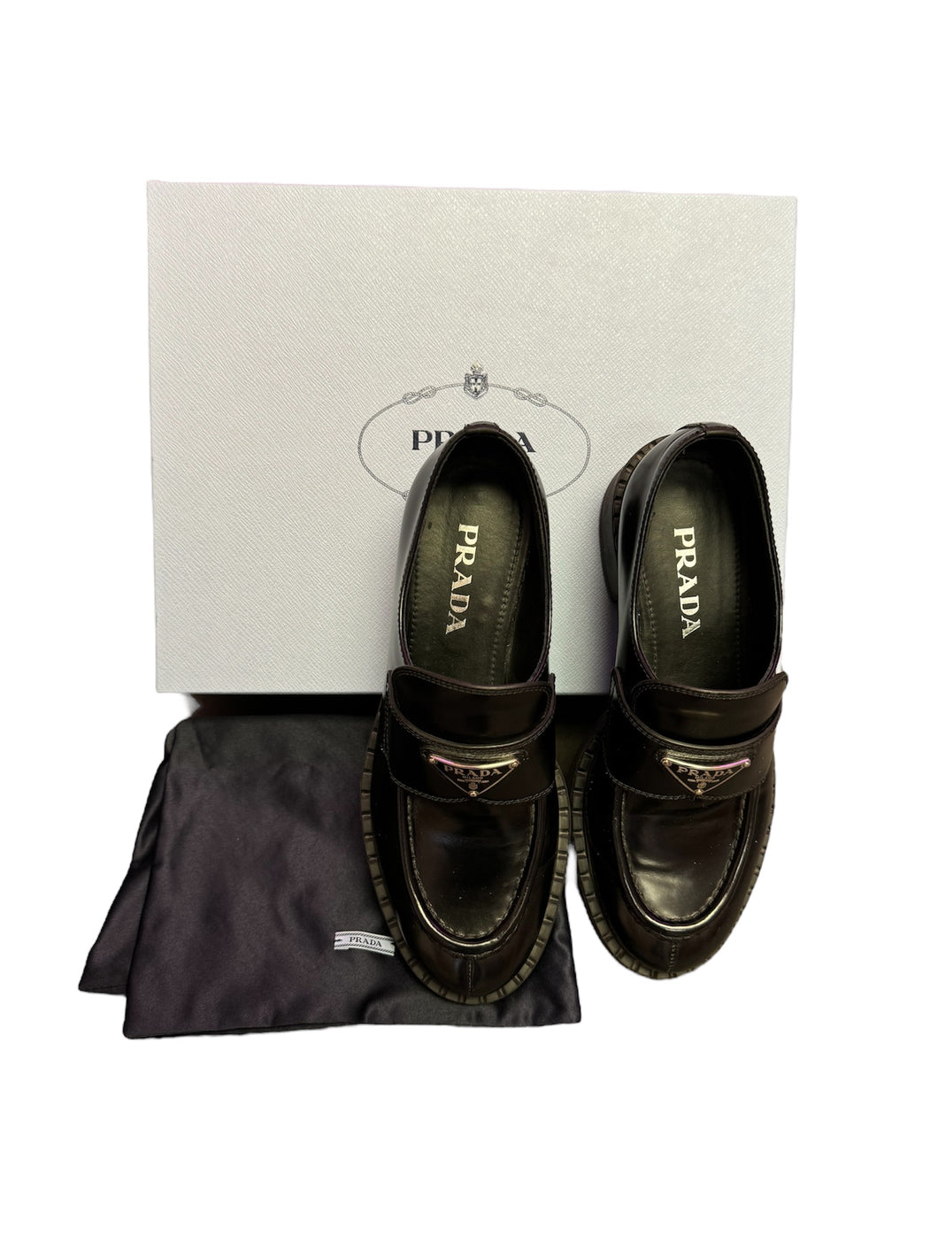 Prada Black Mules