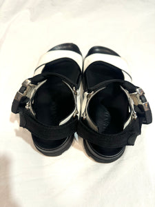 Prada black & white sandals