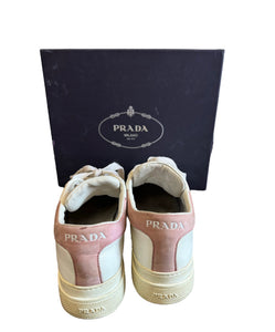 Prada White/ Pink Sneakers