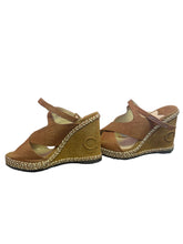 Load image into Gallery viewer, Jimmy Choo Ayla crisscross platform wedge sandals
