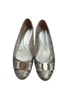 Salvatore Ferragamo Bronze Flats