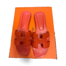 Load image into Gallery viewer, Hermes Oran Orange Sandals
