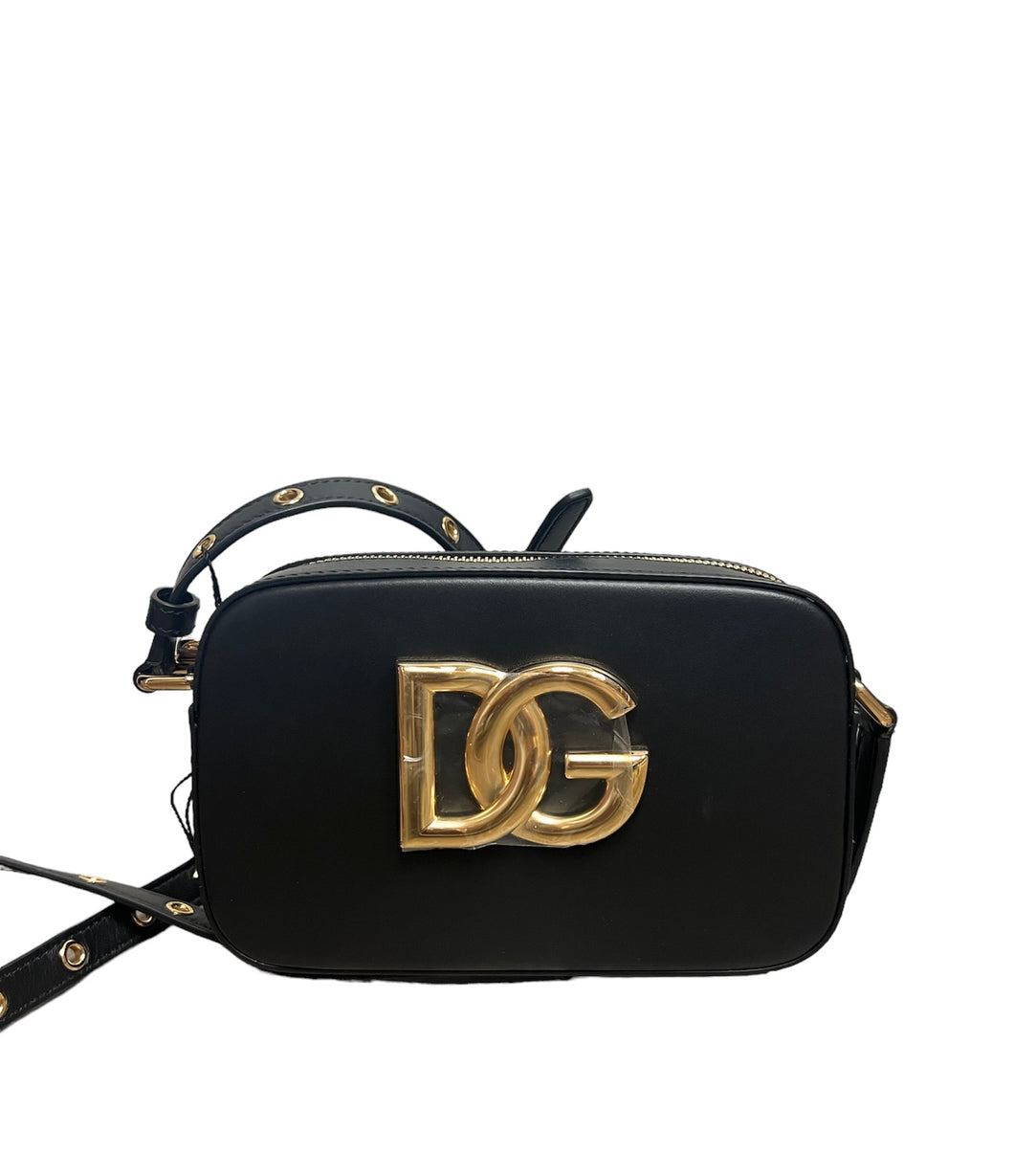 Dolce Gabbana Black Leather Crossbody