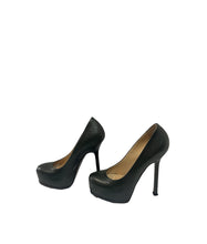 Load image into Gallery viewer, YSL SAINT LAURENT TRIBTOO MILITARY GREEN HEELS
