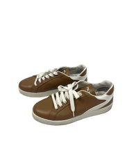 Load image into Gallery viewer, Prada brown leather sneakers ￼
