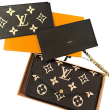 Load image into Gallery viewer, Louis Vuitton Felicie black &amp; white
