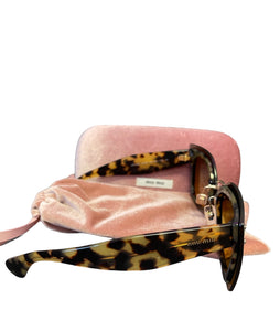 Miu Miu Animal Print Sunglasses