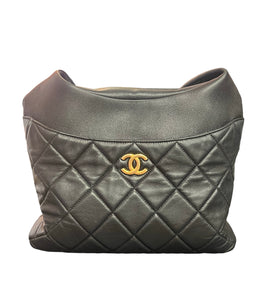 Chanel Quilted Leather Close To Me Hobo Bag