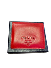 Load image into Gallery viewer, Prada Red Wallet with Logo
