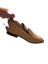 Load image into Gallery viewer, Manolo Blahnik Pitakara Raffia Loafers
