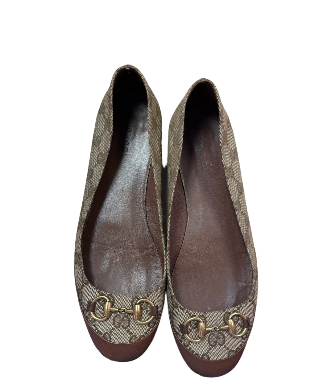 Gucci Monogram Canvas Flats