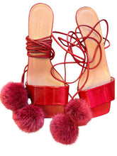 Load image into Gallery viewer, Gucci “ pompom” Red Heels
