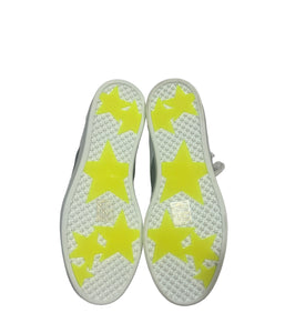 Jimmy Choo White/Silver/Neon Citron Teri Sneakers