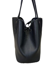 Load image into Gallery viewer, MCM Reversible Tote Black Leather Bag
