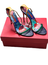 Load image into Gallery viewer, Carolina Herrera Leather Printed Sandal Heels
