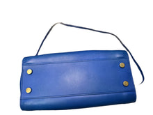 Load image into Gallery viewer, YSL Medium Monogram Blue Leather Cabas
