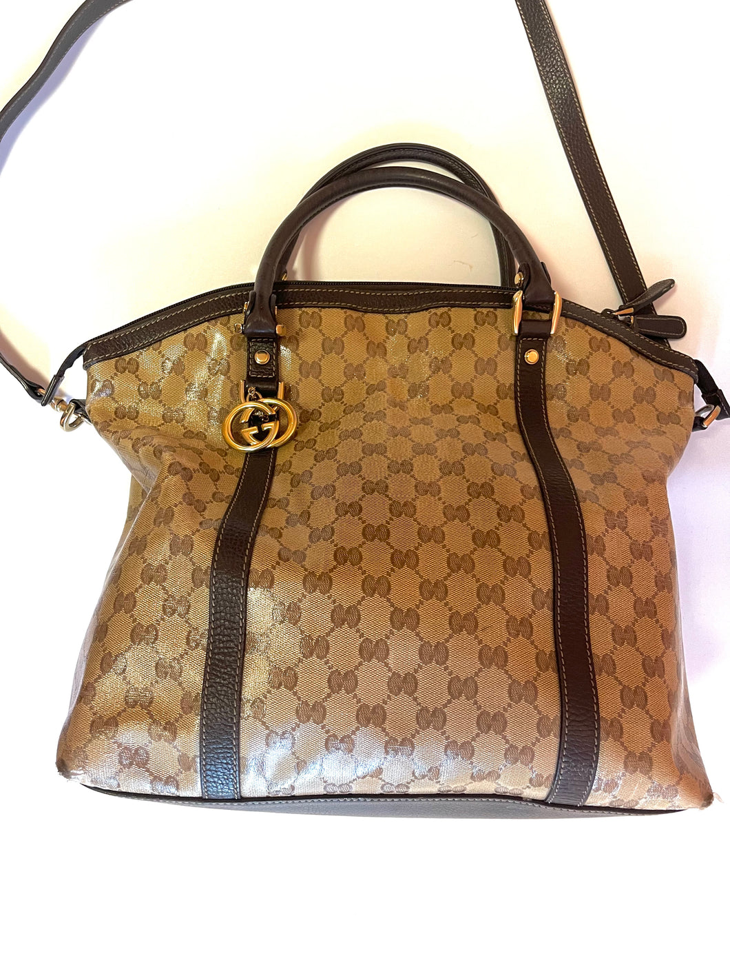 Gucci Dome Crystal Monogram Large GG Tote