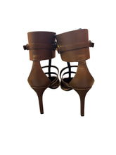 Load image into Gallery viewer, Gucci Brown Strap Heels
