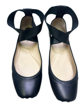 Load image into Gallery viewer, Chloé Strappy Square Toe Ballet Flats in Black Leather
