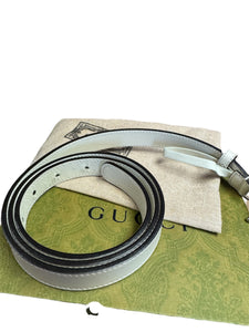 Gucci White/Silver Belt
