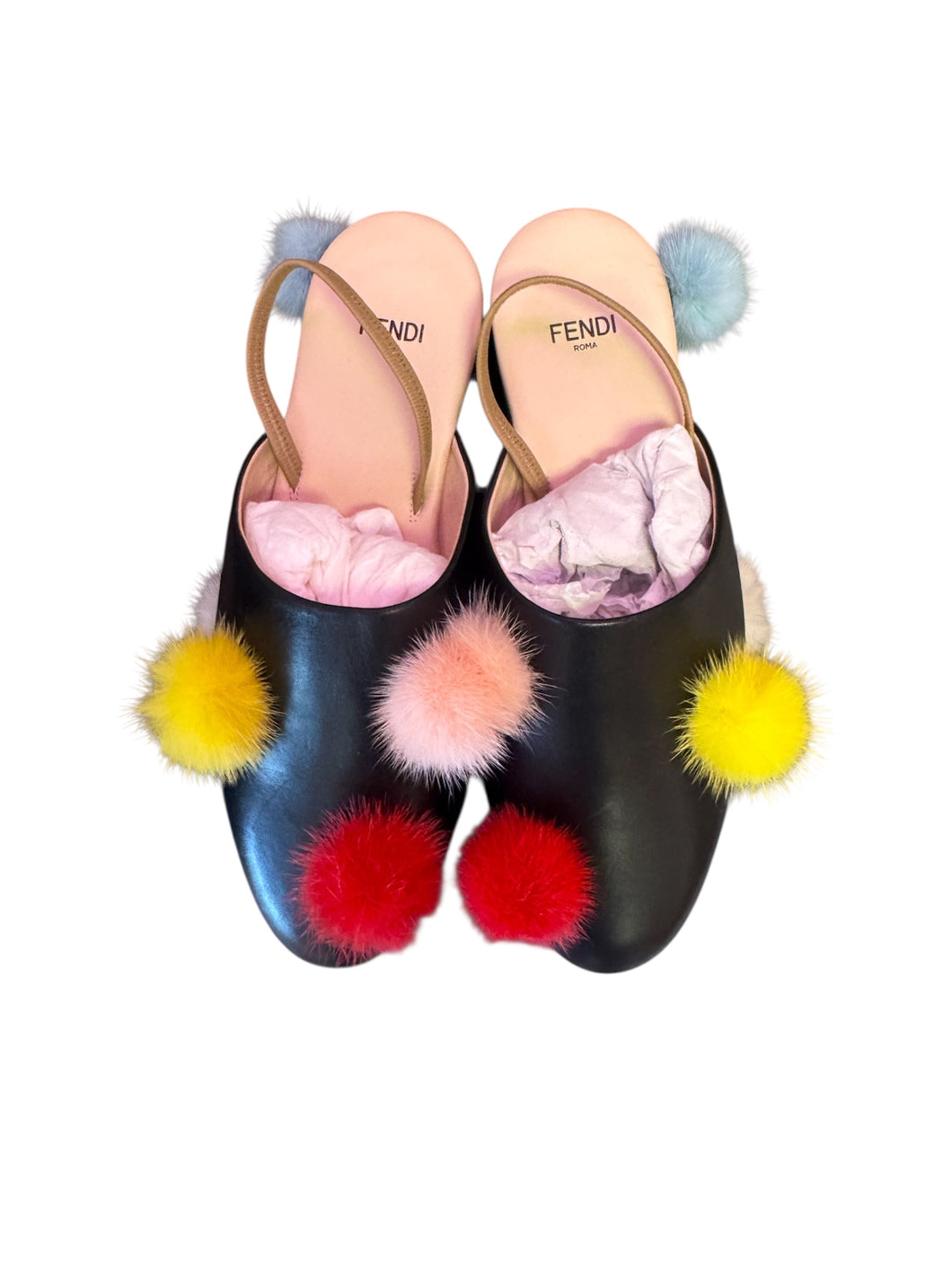 Fendi “ Pom Pom” Mules