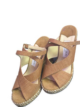 Load image into Gallery viewer, Jimmy Choo Ayla crisscross platform wedge sandals
