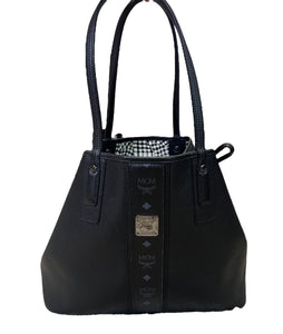 MCM Reversible Tote Black Leather Bag