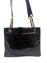 Load image into Gallery viewer, CHANEL
Vintage Patent CC Tote
