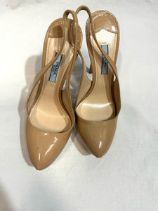 PRADA NUDE PLATFORM HEELS